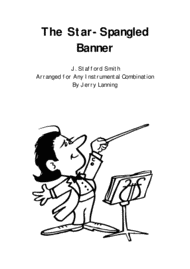 The Star-Spangled Banner for Any Instrumental Combination Sheet Music by J. Stafford Smith