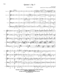 Quintet No. 1 Sheet Music by Victor Ewald