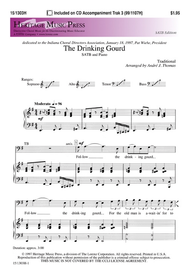 The Drinking Gourd Sheet Music by Andre J. Thomas