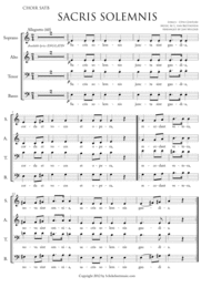 The King's Speech- Sacris Solemnis Sheet Music by Ludwig van Beethoven