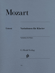 Piano Variations Sheet Music by Wolfgang Amadeus Mozart