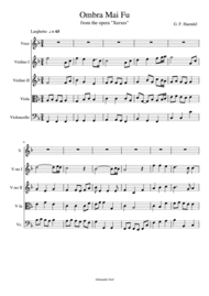 Ombra Mai Fu Sheet Music by G. F. Haendel