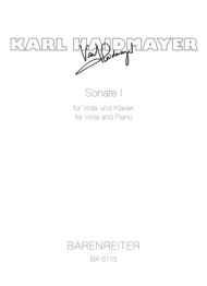 Sonata for Viola and Piano No. 1 Sheet Music by Karl Haidmayer