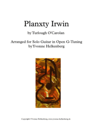 "Planxty Irwin" by Turlough O'Carolan arranged for Solo Guitar (Tab) Sheet Music by Turlough O'Carolan (1670-1738)