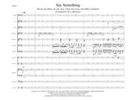 Say Something (arranged for percussion ensemble) Sheet Music by A Great Big World and Christina Aguilera