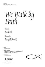 We Walk by Faith Sheet Music by Mark Hill