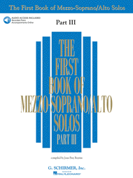 First Book of Mezzo-Soprano Solos - Part III Sheet Music by Various
