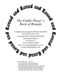 The Fiddle Player's Book of Rounds Sheet Music by Deborah Greenblatt
