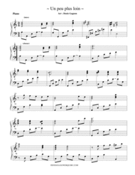 Un peu plus loin (partition de piano d'accompagnement) Sheet Music by Jean-Pierre Ferland