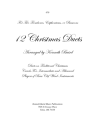 12 Christmas Duets for Bass Clef Instruments Sheet Music by Traditional