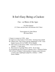 It Isn't Easy Being a Cuckoo for Flute Quartet Sheet Music by Frescobaldi