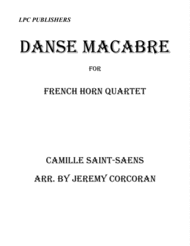 Danse Macabre for French Horn Quartet Sheet Music by Camille Saint-Saens