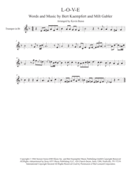 L-O-V-E - Trumpet Solo Sheet Music by Nat "King" Cole