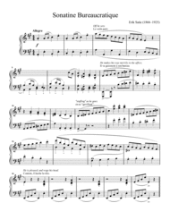 Sonatine Bureaucratique Sheet Music by Erik Satie