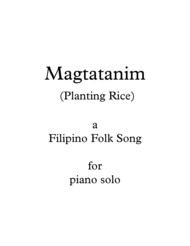 Planting Rice (Magtatanim) Sheet Music by Traditional