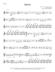 Ophelia - String Quartet Sheet Music by The Lumineers