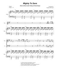 Mighty To Save (Duet for Violin and Cello) Sheet Music by Hillsong