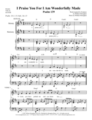 I Praise You For I Am Wonderfully Made (Psalm 139) Sheet Music by Bill Monaghan
