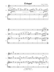 Echappe Sheet Music by Gregory Hoepfner