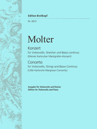 Violoncello Concerto in C major Sheet Music by Johann Melchior Molter