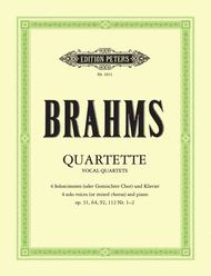 Quartets in 3 volumes Vol. 1 Sheet Music by Johannes Brahms