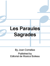 Les Paraules Sagrades Sheet Music by Joan Comellas