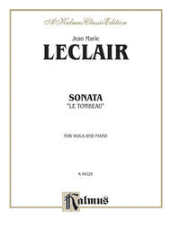 Sonata "Le Tombeau" Sheet Music by Jean-Marie Leclair