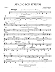 Adagio For Strings - Violin 2 Sheet Music by Samuel Barber