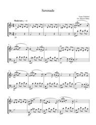 Serenade for violin and cello duet Sheet Music by Franz Schubert