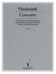 Clarinet Concerto Sheet Music by Paul Hindemith