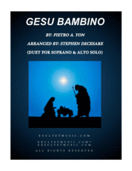 Gesu Bambino (Duet for Soprano and Alto Solo) Sheet Music by Pietro A. Yon