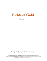 Fields Of Gold for String Trio (Violin