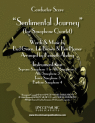 Sentimental Journey (for Saxophone Quartet SATB or AATB) Sheet Music by Bud Green
