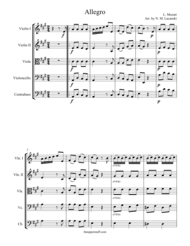 Allegro Sheet Music by Leopold Mozart