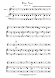 8 Pieces for French Horn And Piano Sheet Music by L.Beethoven