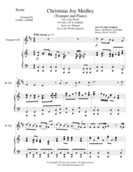 CHRISTMAS JOY MEDLEY (Bb Trumpet/Piano and Trumpet Part) Sheet Music by George F. Handel