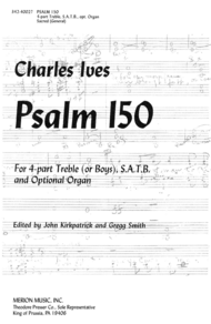 Psalm 150 Sheet Music by Charles Ives