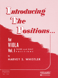 Introducing The Positions For Viola - Volume 1 Sheet Music by Harvey S. Whistler