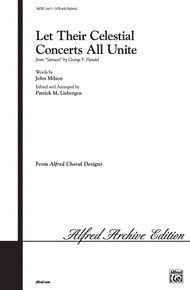 Let Their Celestial Concerts All Unite Sheet Music by George Frideric Handel