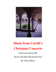 Corelli - from the Christmas Concerto - woodwind trio (flexible instrumentation) Sheet Music by Arcangelo Corelli