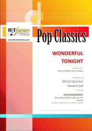 Wonderful Tonight - Eric Clapton - Wind Quintet Sheet Music by Eric Clapton