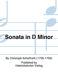 Sonata in D Minor Sheet Music by Christoph Schaffrath