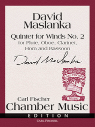 Quintet For Winds No. 2 Sheet Music by David Maslanka