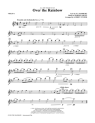 Over The Rainbow - Violin 1 Sheet Music by Harold Arlen