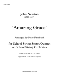 "Amazing Grace" Sheet Music by John Newton (1725-1807)