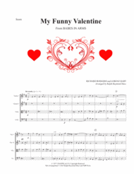 My Funny Valentine (for string quartet) Sheet Music by Elvis Costello