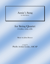 Annie's Song for String Quartet Sheet Music by John Denver
