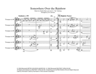 Somewhere Over The Rainbow for Trumpet Ensemble Sheet Music by Judy Garland