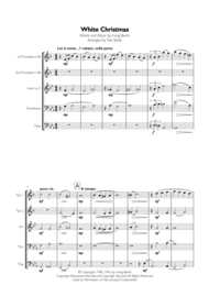 White Christmas for Brass Quintet Sheet Music by Irving Berlin
