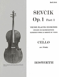 Thumb Placing Exercises for Cello Op.1 Part 1 Sheet Music by Ottakar Sevcik